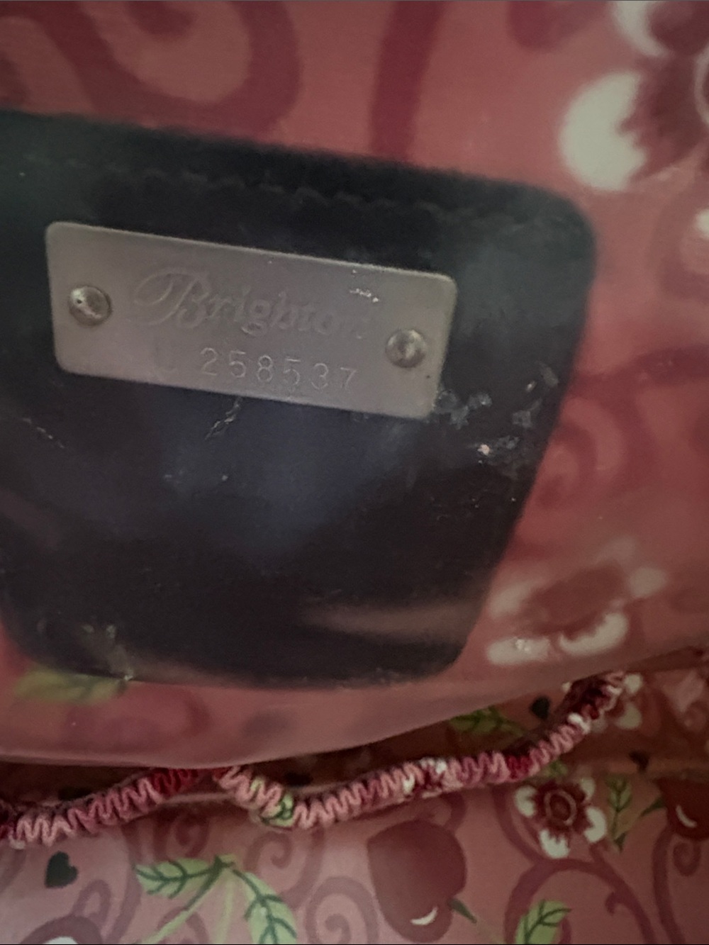 Brighton Pink and Brown Heart Travel Weekender Satchel - Picture 9 of 16